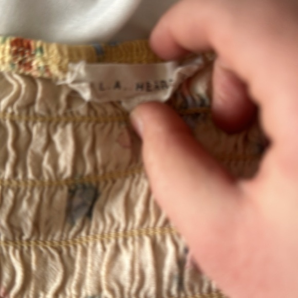 Y2K PacSun floral low cut blouse - Picture 3 of 3